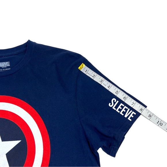 Marvel Comics Official ADULT LARGE Captain America Shield T-Shirt Tee Avengers - Picture 12 of 14